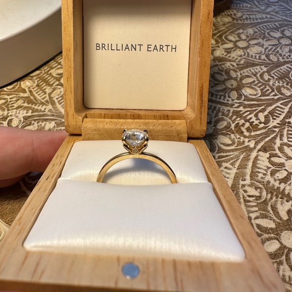 Brilliant Earth 18k gold Petal Engagement Ring - Picture 7 of 13